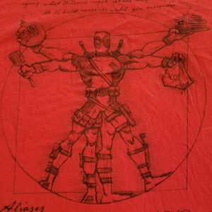 🩵 B2G1 EUC Deadpool Marvel Vitruvian Man